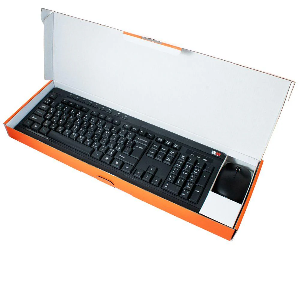 2B Combo Keyboard and Mouse Wireless - Black  - KB443 - Image 5