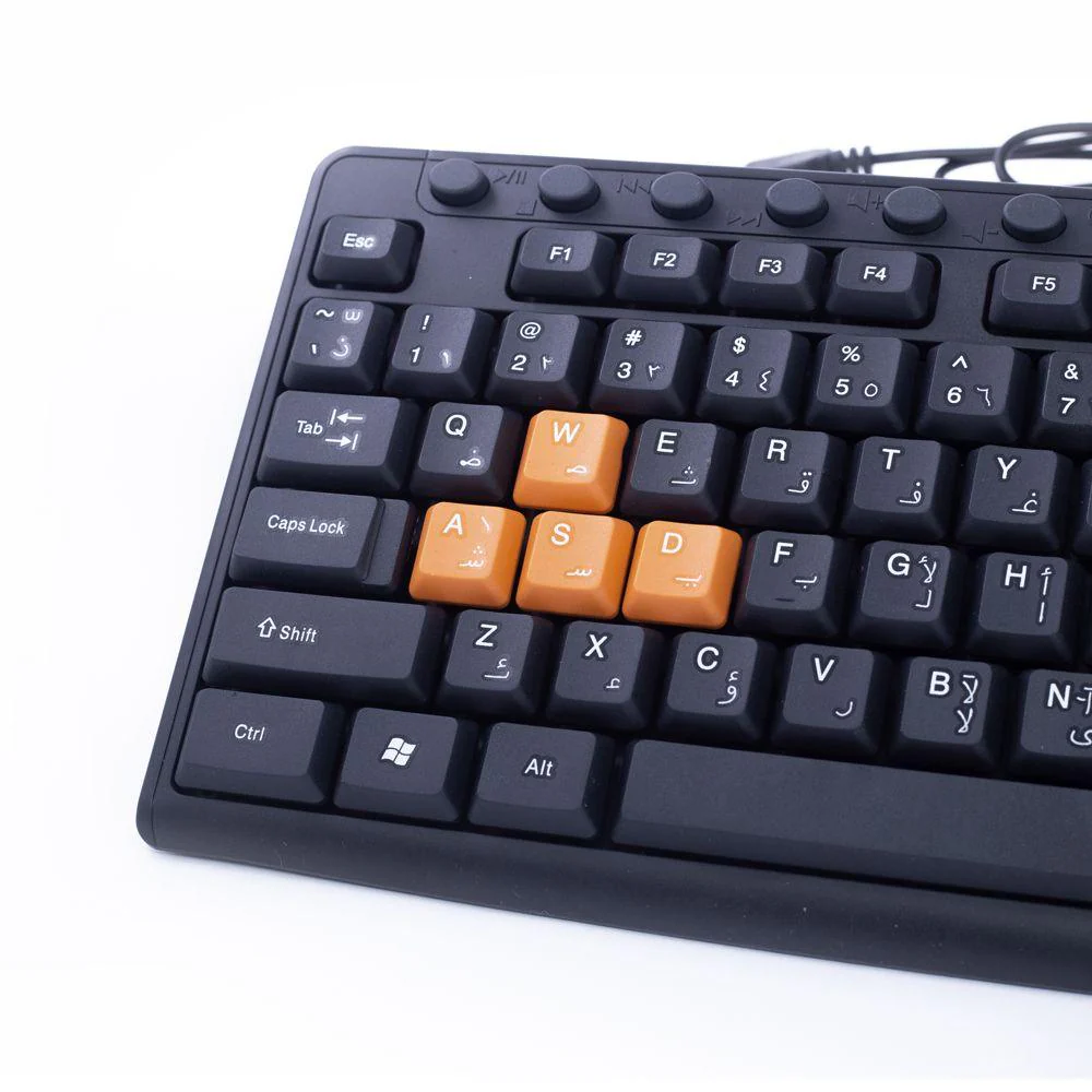 2B KB445 Multimedia USB Keyboard With Colored Buttons - Image 4