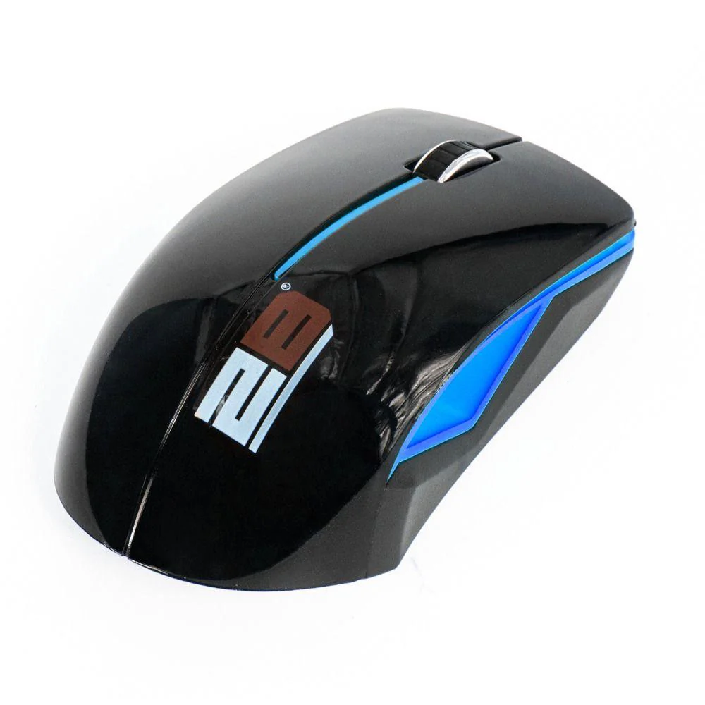 2B  Wireless Mouse  2.4G - Blue With Black Cover MO33B - Image 3