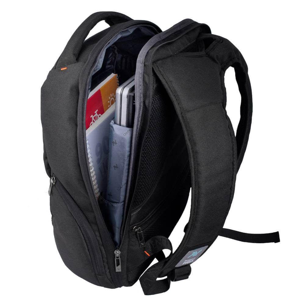 L'avvento BG04B Backpack fit up to 15.6” Nylon with Padded Laptop Compartment - black - Image 4