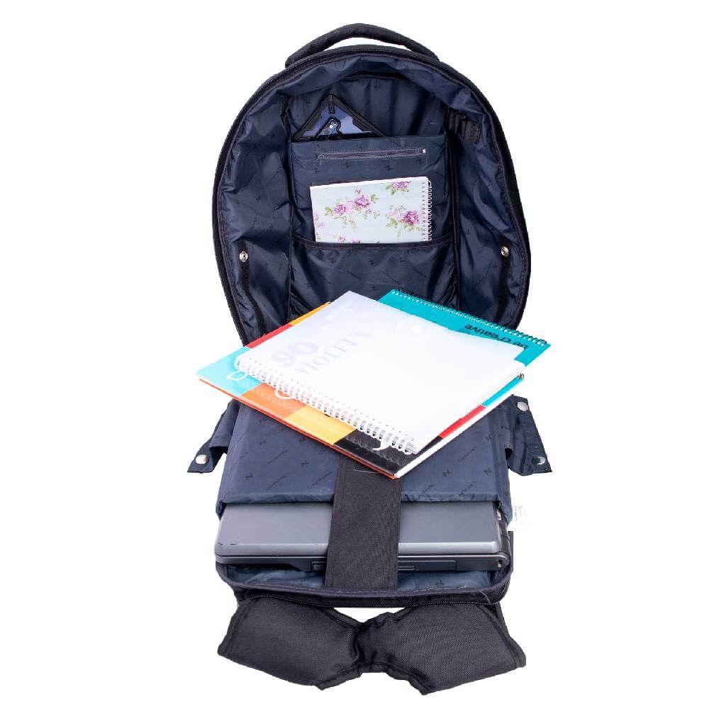 L'avvento BG04B Backpack fit up to 15.6” Nylon with Padded Laptop Compartment - black - Image 5