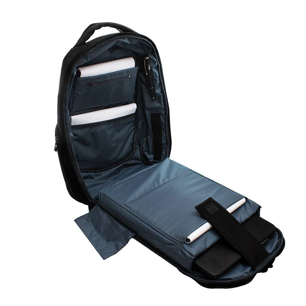 L'avvento BG04B Backpack fit up to 15.6” Nylon with Padded Laptop Compartment - black - Image 7