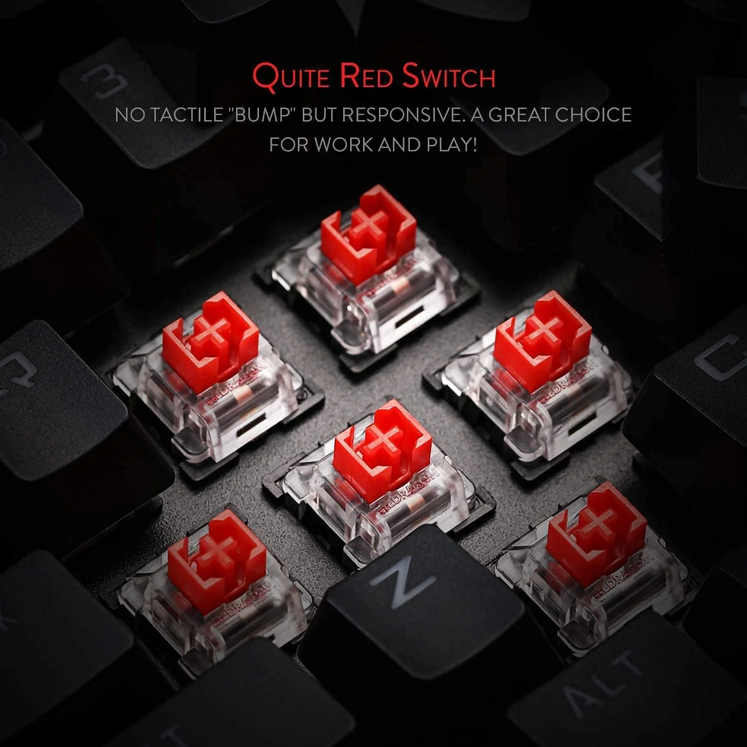 REDRAGON K568-R DARK AVENGER Mechanical Gaming Keyboard 87 Keys SHARESHARE ON FACEBOOK TWEETTWEET ON TWITTER PIN ITPIN ON PINTEREST - Image 3
